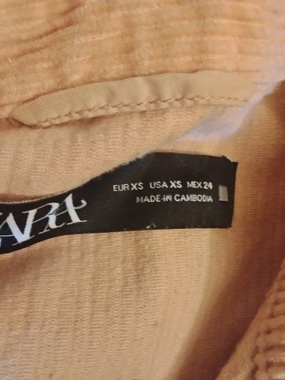 Zara Blush Corduroy Shirt & Pants Set - Picture 4 of 10
